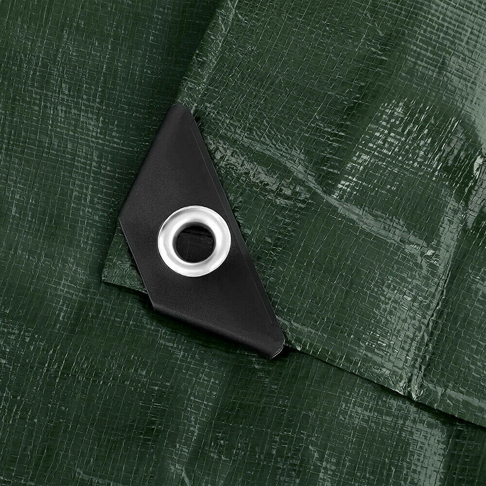 Heavy Duty Tarp Poly Tarpaulin Boat Tent Waterproof Outdoor Canopy Shade Cover