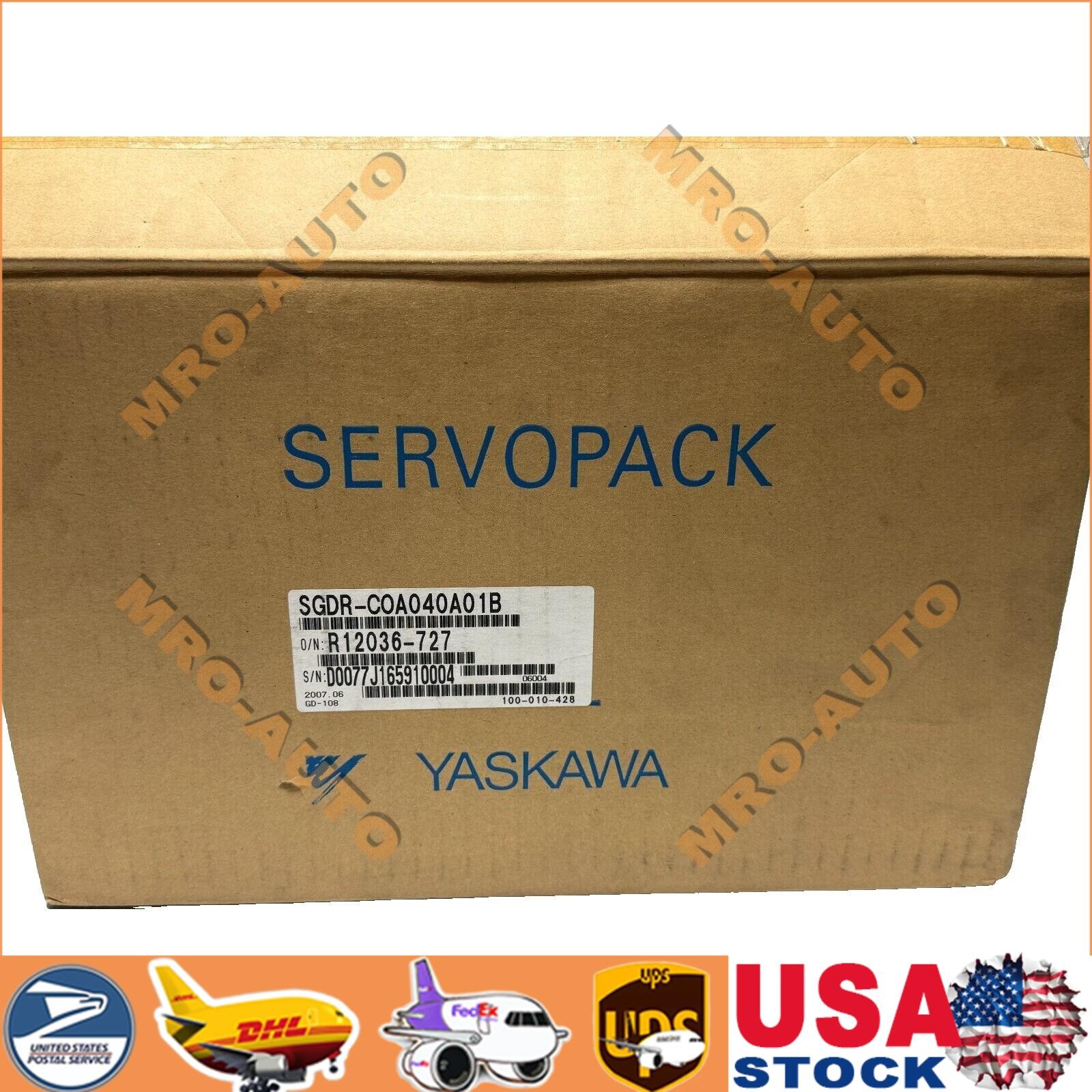 US FREE TAX YASKAWA SGDR-C0A040A01B Servopack Servo Amplifier