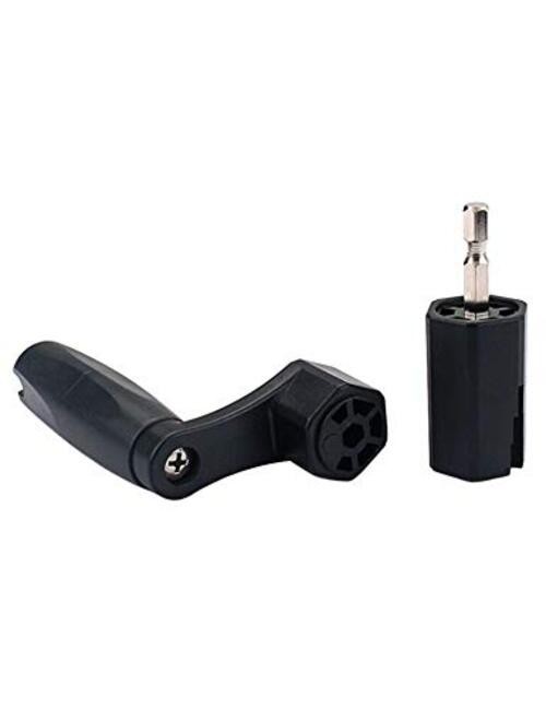 Multifunction Guitar String Winder Bridge Pin Remover Speed Peg Puller Black-1