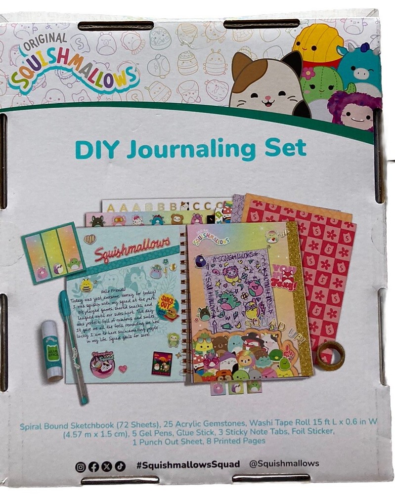 Original Squishmallows DIY Journaling Set NEW