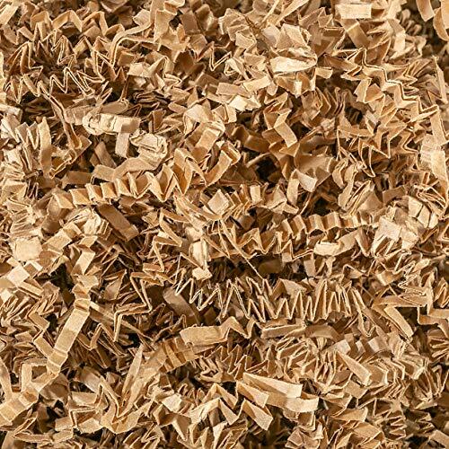 Crinkle Cut Paper Shred Filler (2 LB) for Gift Wrapping & Filling - Kraft