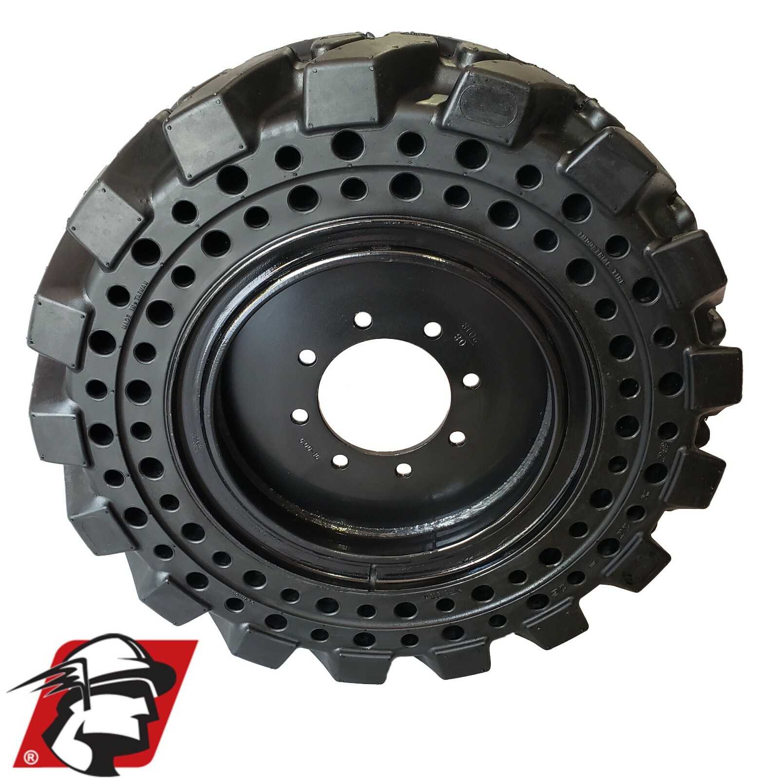 10x16.5 Maximizer GT Solid Skid Steer Tires 4 Tires & Wheel 30x10-16 10-16.5