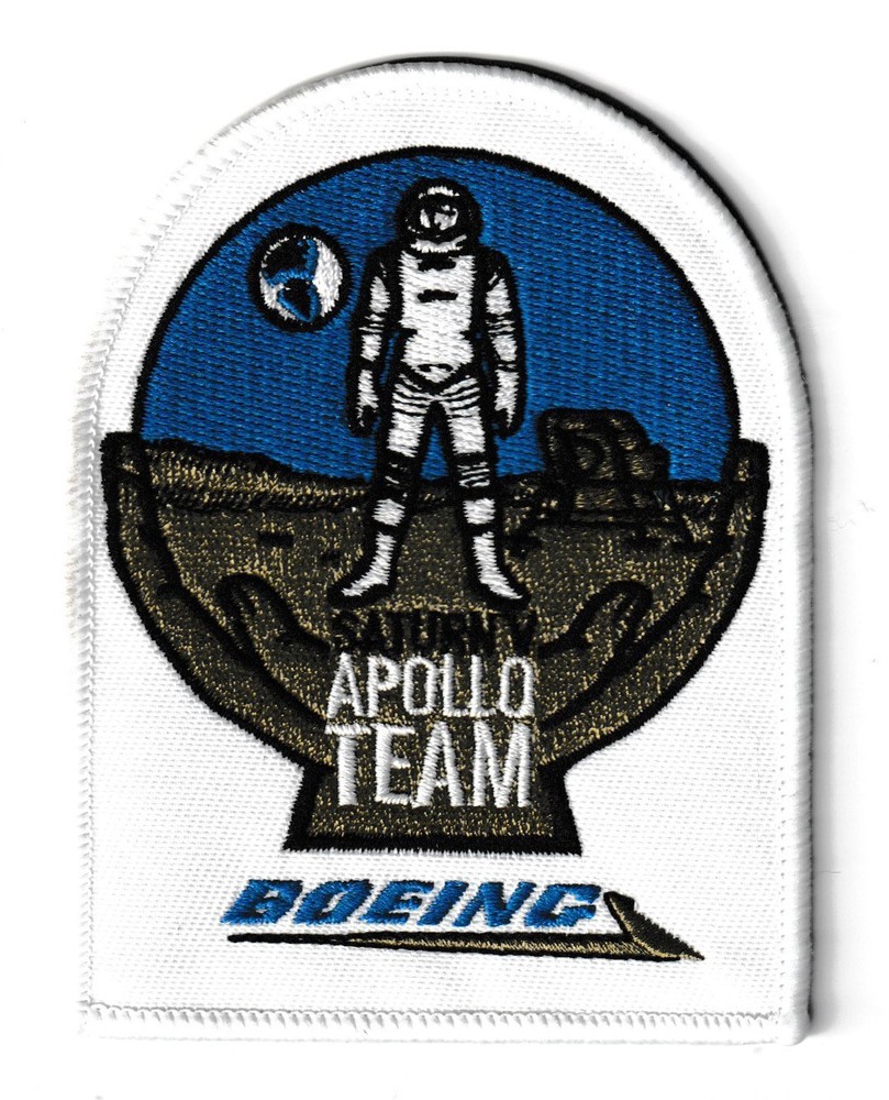 NASA Boeing Apollo Team Saturn V space program patch