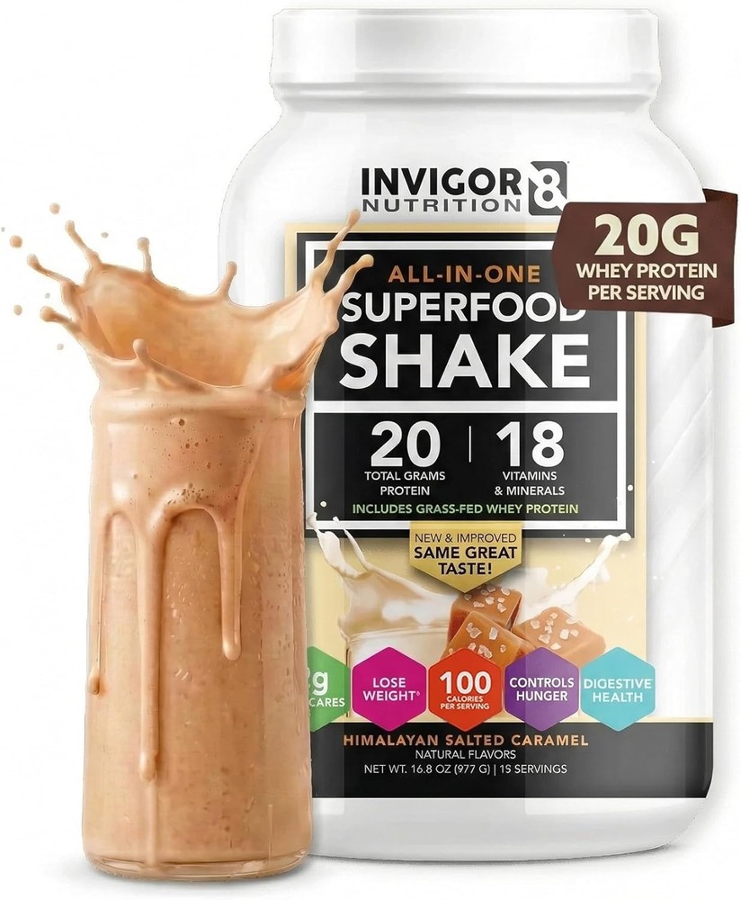 Invigor8 Grass Fed Whey Meal Replacements Shake