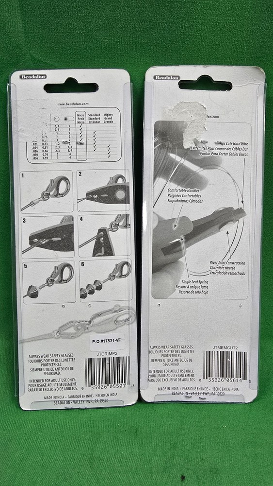 Beadalon Micro Crimper Tool & Memory Wire Shears BUNDLE (A3)