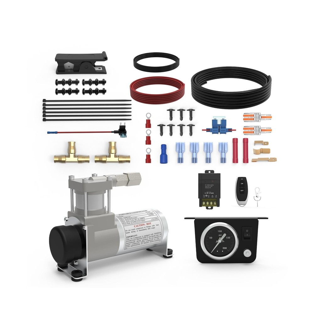 WINSBULL 12V Air Bag Compressor - Quick Inflation System