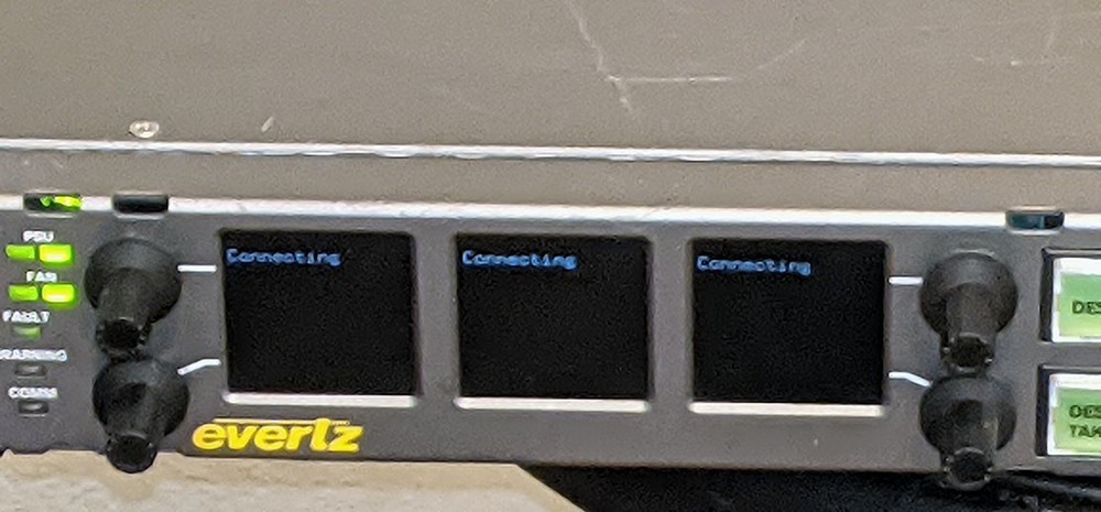 Evertz CP-1024E Quartz Router Control Panel, Rackmount Unit