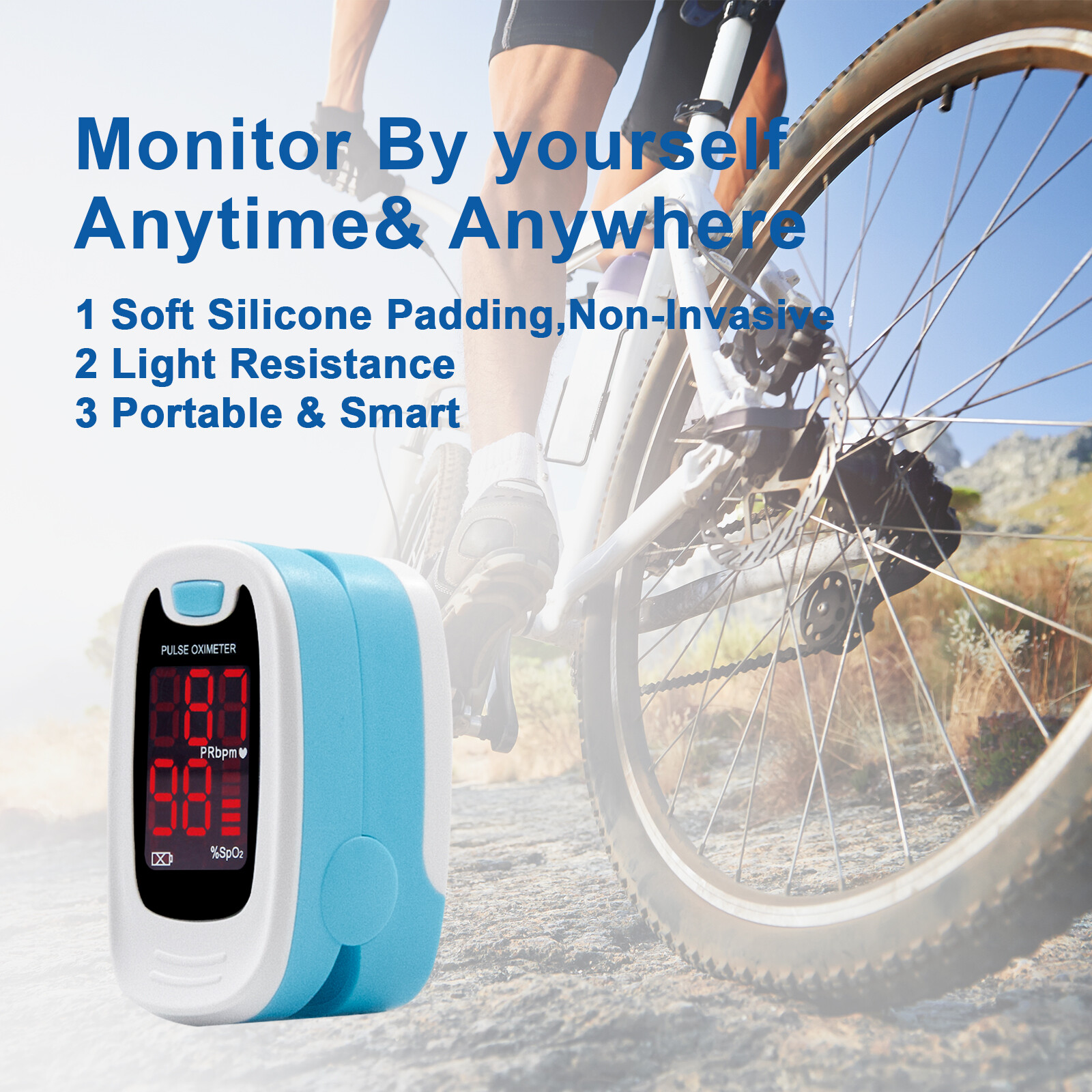 FDA Finger Pulse Oximeter Blood Oxygen Sensor,SpO2 Monitor Heart Rate,O2 meter