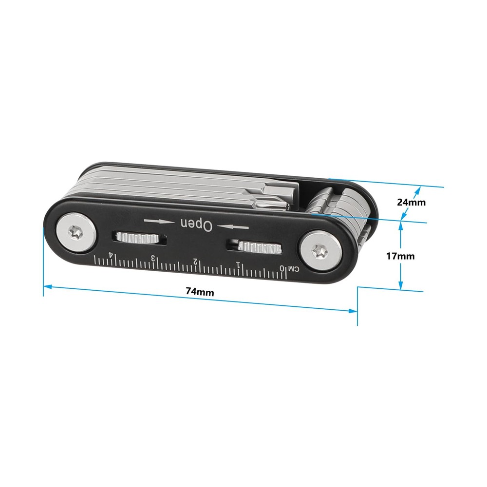 Folding Multi-Tool Set with Allen Wrenches Screwdrivers - 3521