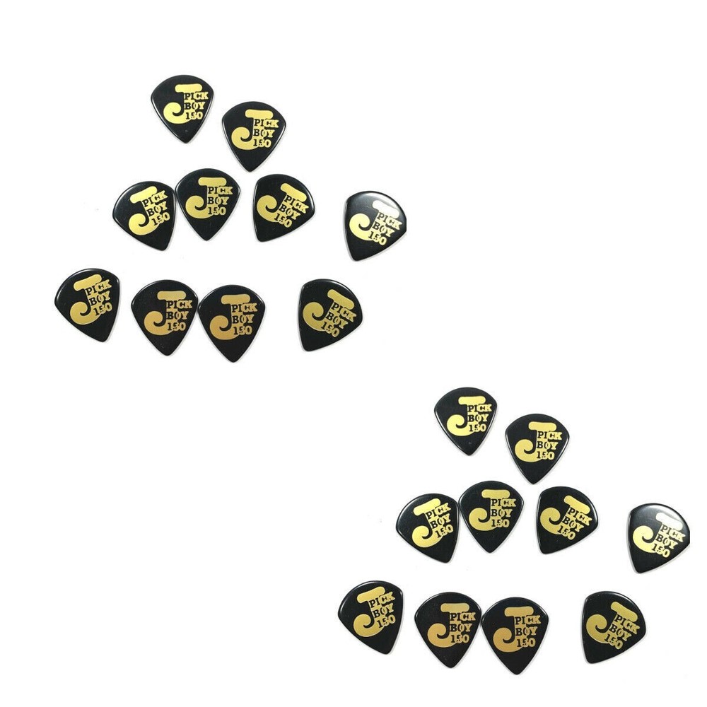 Pickboy Guitar Picks 20 Pack Celluloid Jazz Size 1.50mm Extra Heavy