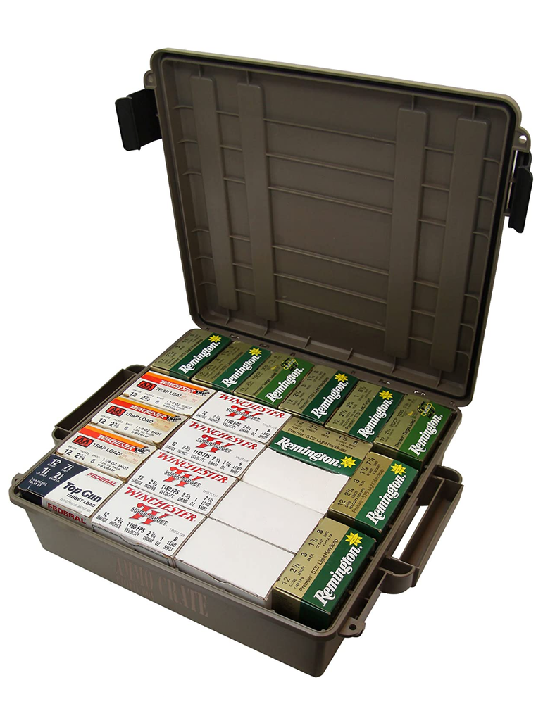 Ammo Box Storage Case Stackable Ammunition Crate Utility Can 2 Lock Water Seal