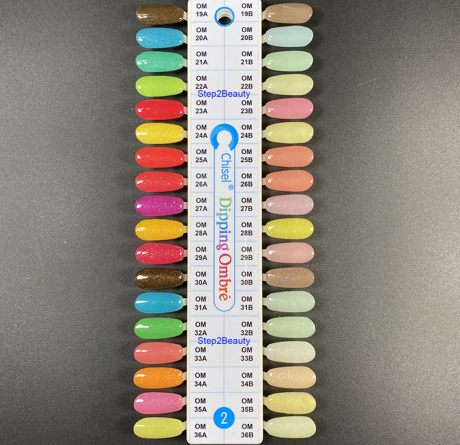 Chisel Nail Art 2 in 1 Acrylic & Dipping Powder 2 Oz - Glow 8