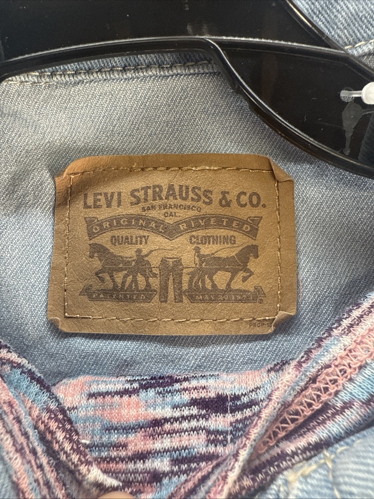 Levi's Denim Jacket and Dress Girls Size 7/8 Blue 2-Piece Set