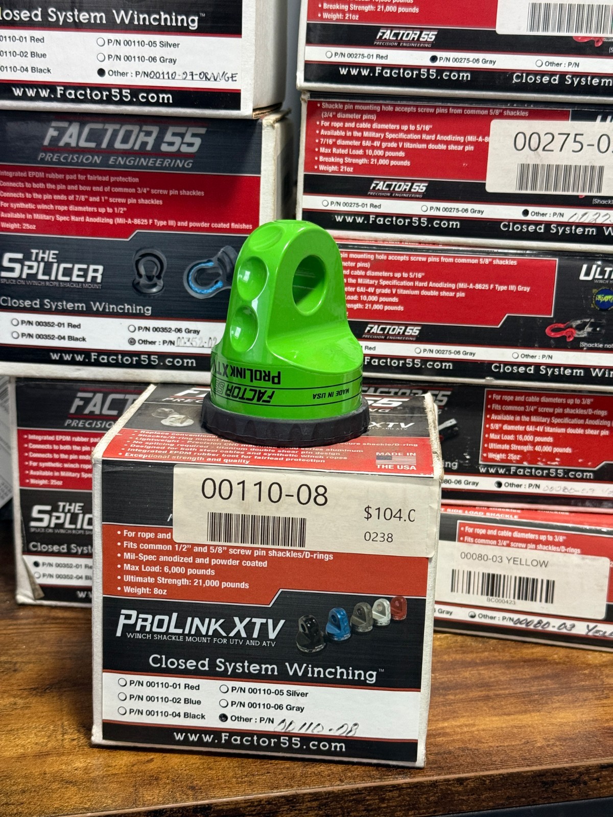 Factor 55 Prolink XTV - Green 6,000# [Part# 00110-08]