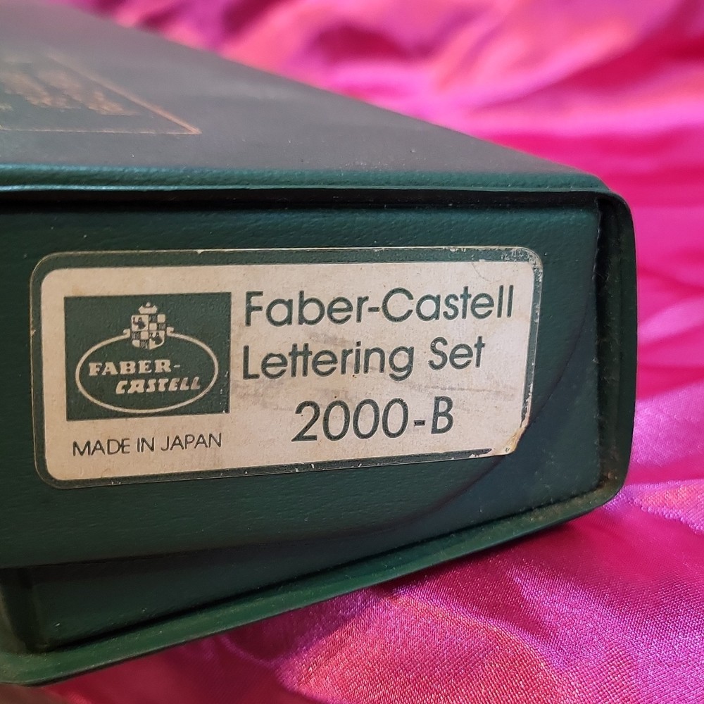 Faber-Castell 2000-B Lettering Set Drafting Tool Made in Japan