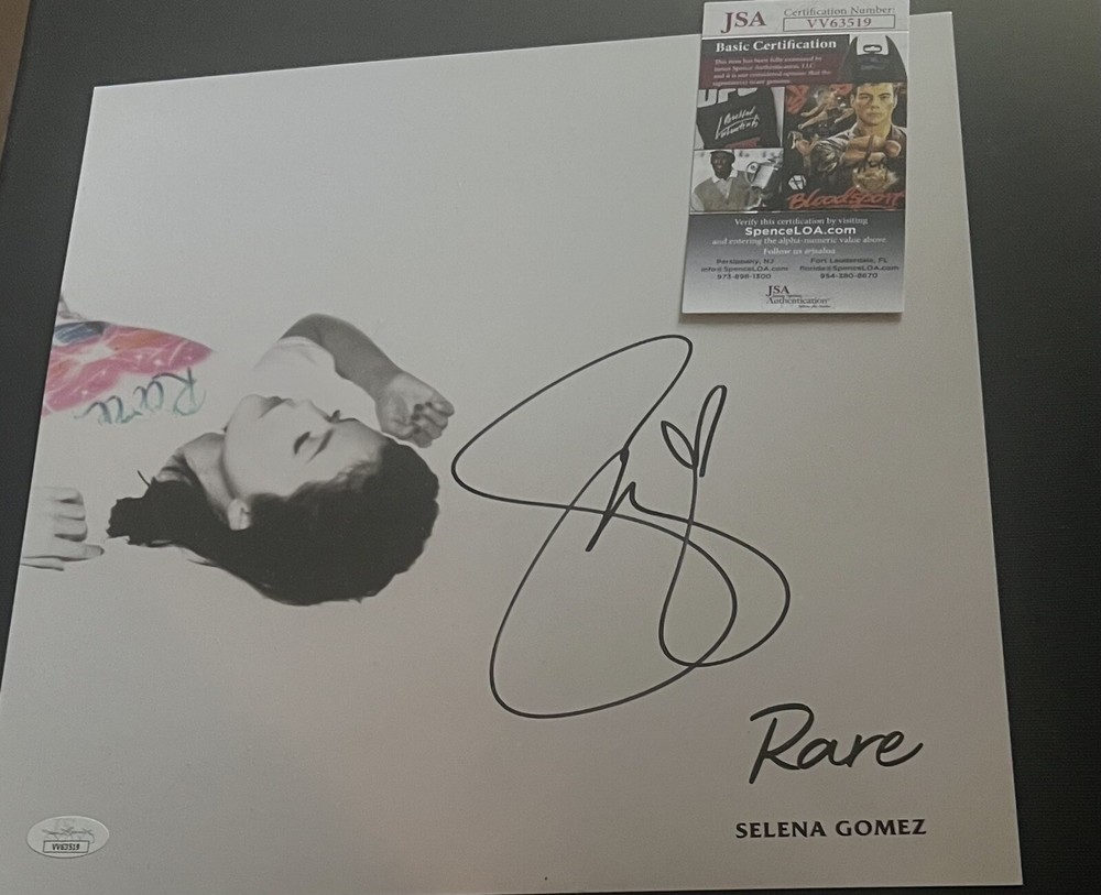 SELENA GOMEZ SIGNED Insert Jsa