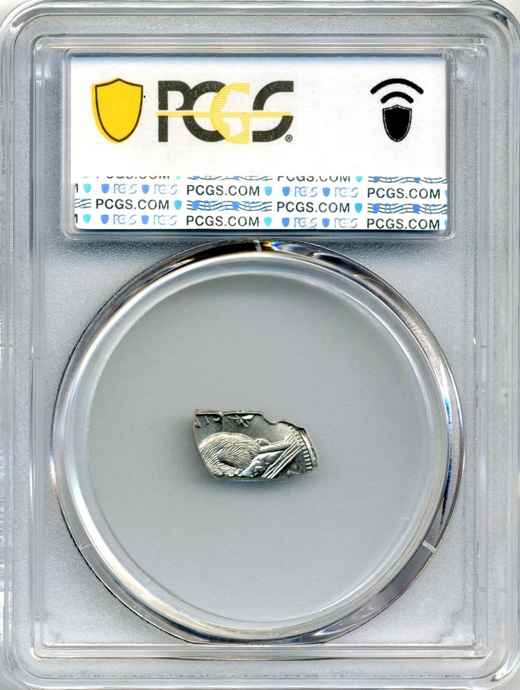 Tiny Big Canada 5 Cent MINT ERROR, Lamination Fragment - PCGS MS 65