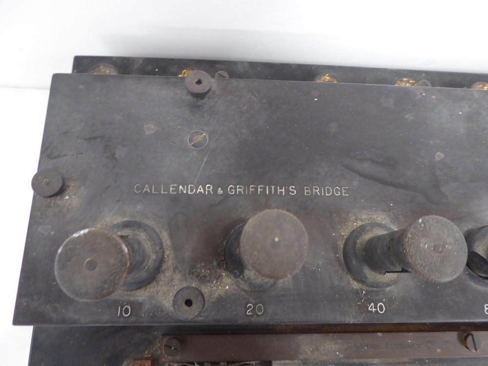 Antique Callendar and Griffith Bridge Self-Testing Resistance Box Cambridge