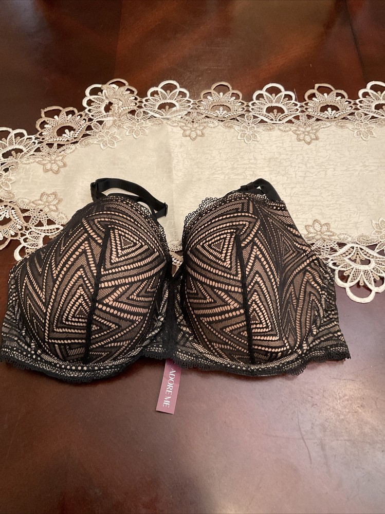 Adore Me Underwire Full Bra size 42D Black