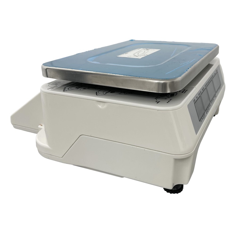 30kg Supermarket Computing Scale Barcode Thermal Printer 5 Window Digital Price