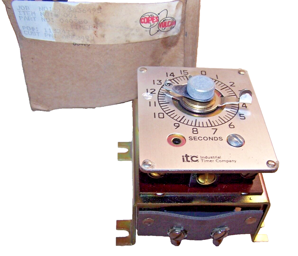 NEW ITC SF 15 SECOND TIMER MODULE 120 VAC AFF249J / 040380