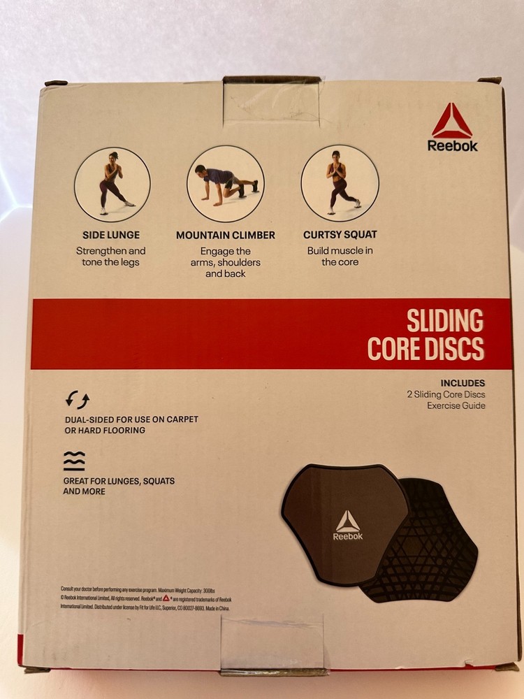 Reebok Sliding Core Discs NEW