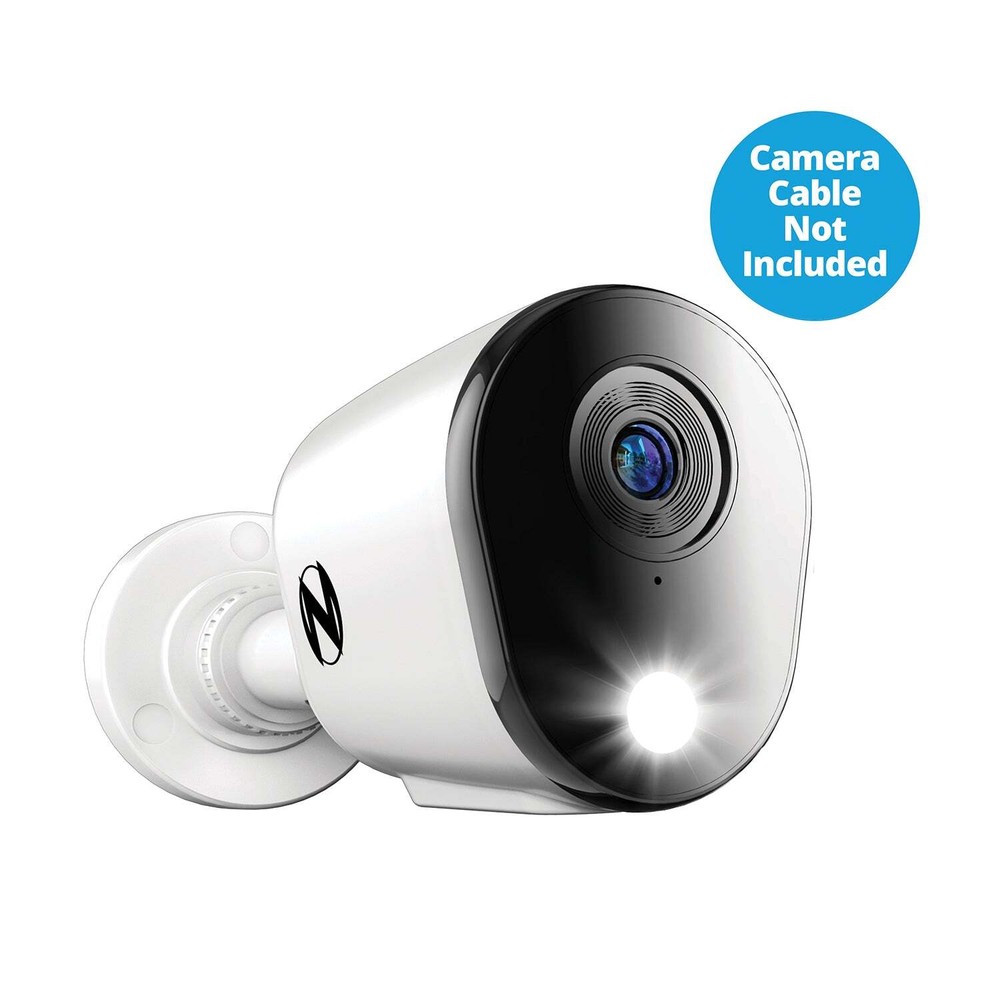 Add On Wired 2K Deterrence Camera with 2-Way Audio - White - Camera Cable Not In