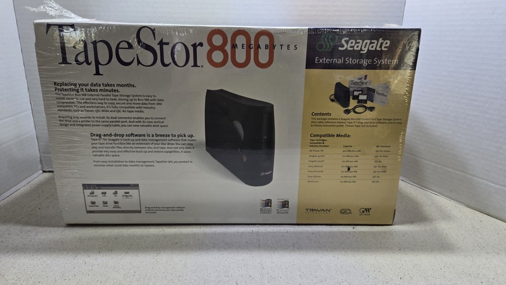 Seagate External Storage System Tapestor 800 Megabytes Model # Stt68oop
