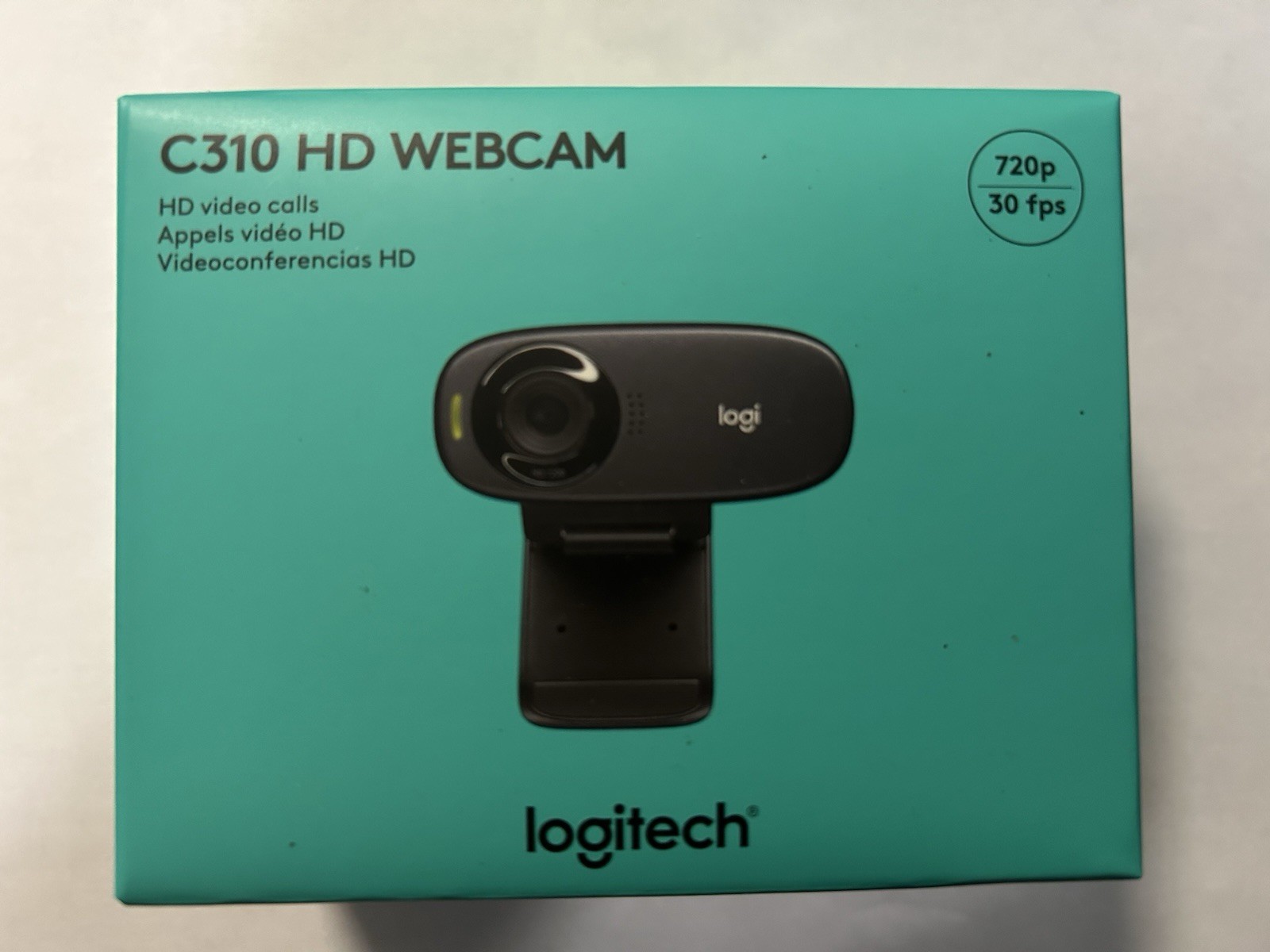 Logitech C310 HD Webcam - Black