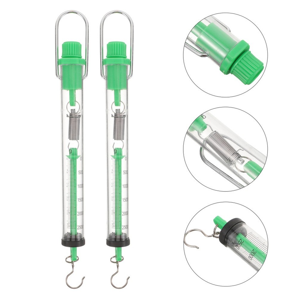 2 Pcs Spring Weighing Scale Mechanics Dynamometer