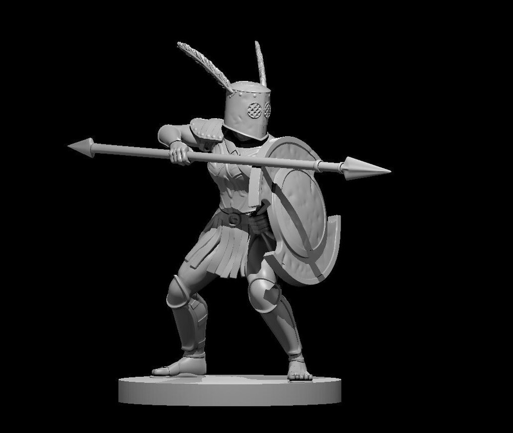 Gladiator Female Commoner NPC 28mm Scale DND D&D Tabletop Mini