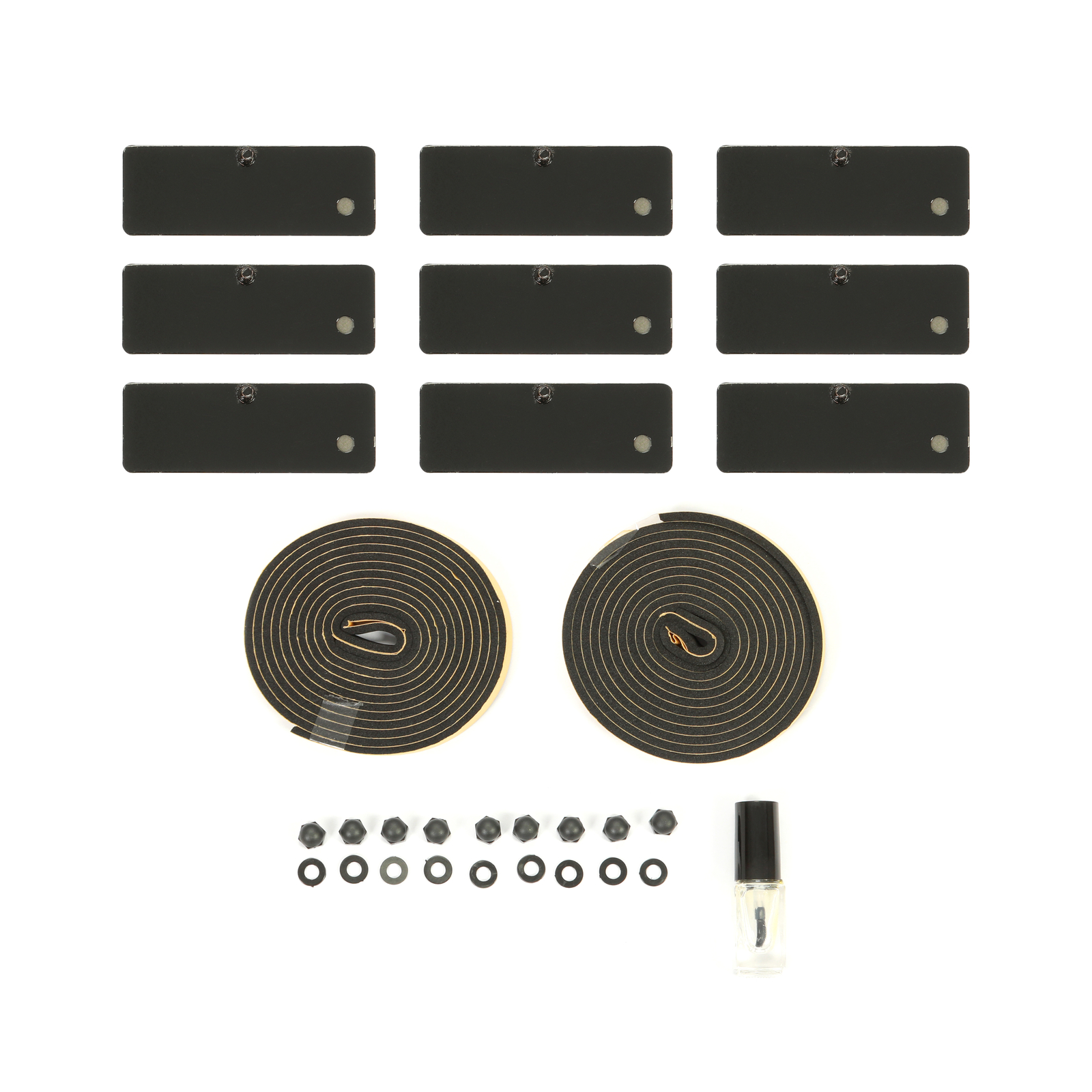 HECASA Rear Window Louver Cover Vent Black ABS For 2011-2023 2020 Dodge Charger