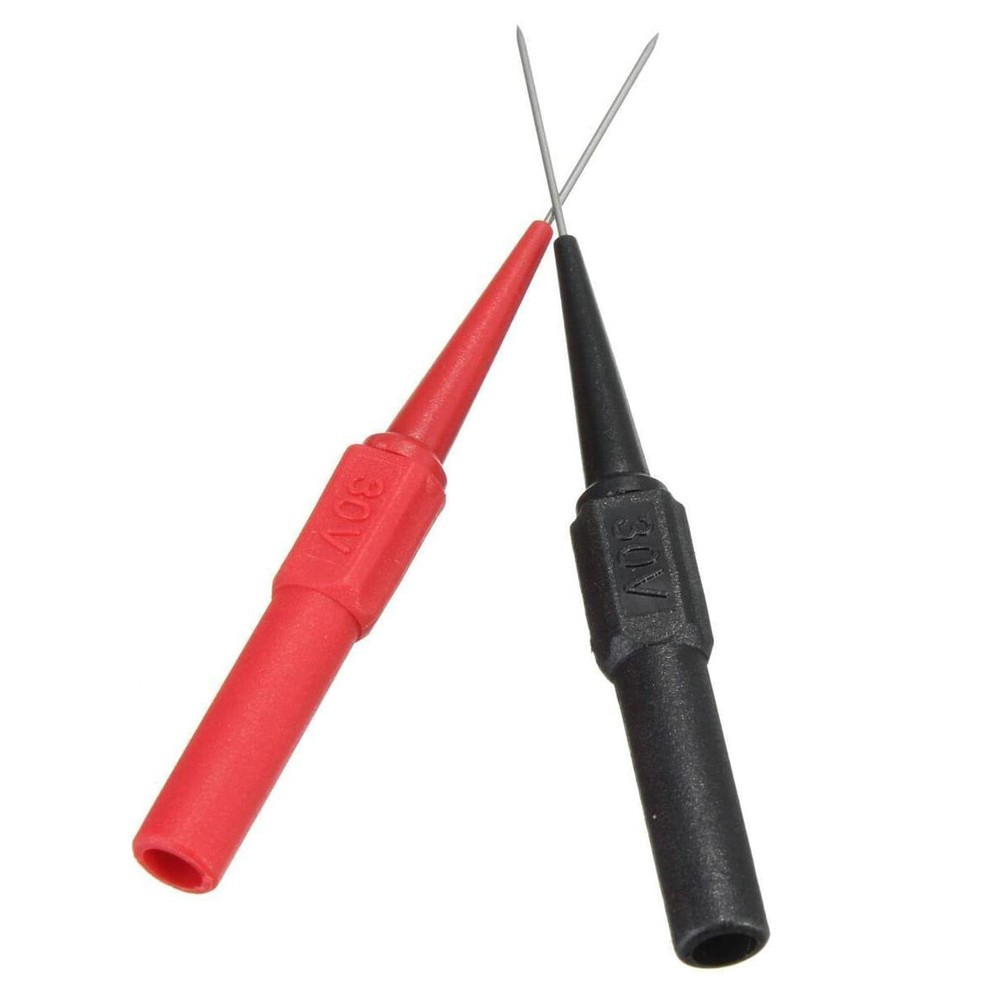 Multimeter Test Lead Extention Back Probes Sharp Needle Micro Pin For Banana