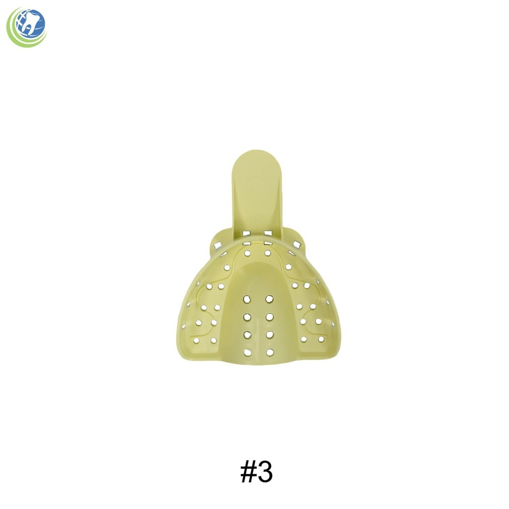 DENTAL PLASTIC AUTOCLAVABLE IMPRESSION TRAYS UPPER MEDIUM UM #3 12/Bag