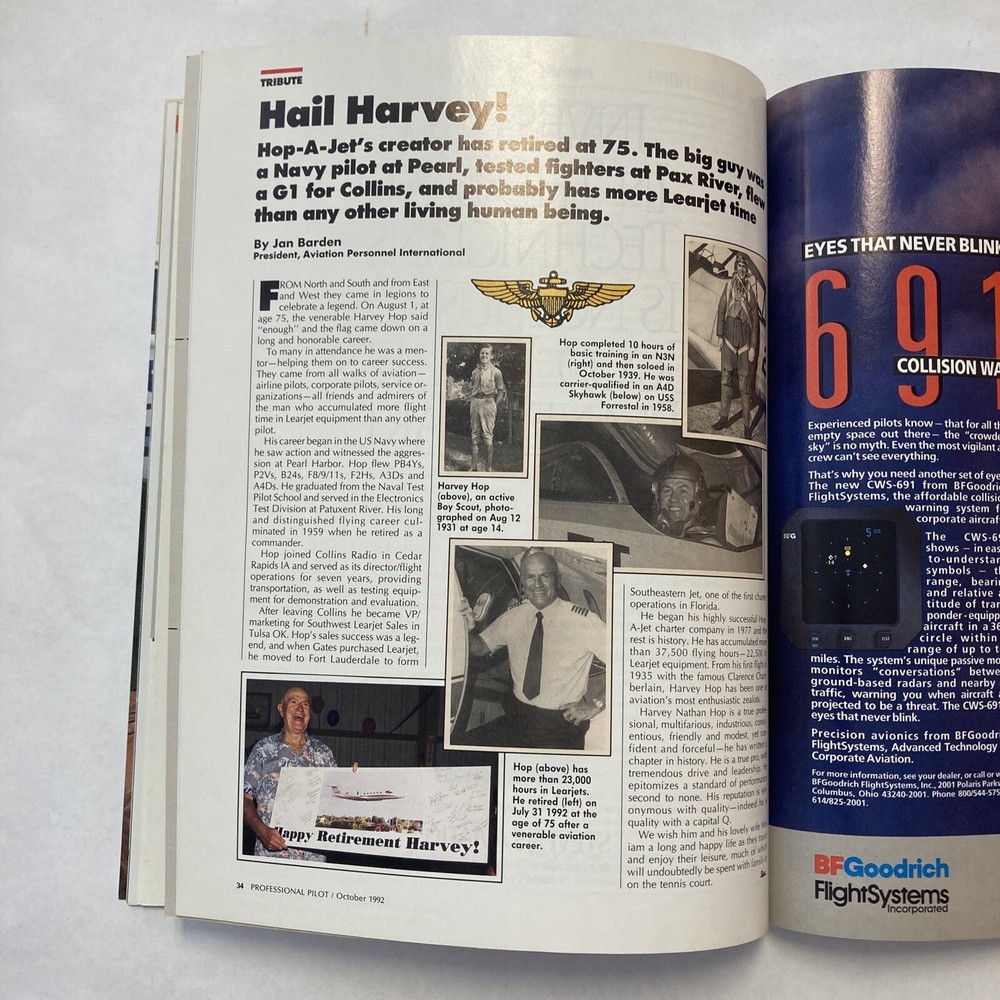 Professional Pilot - October 1992 Issue