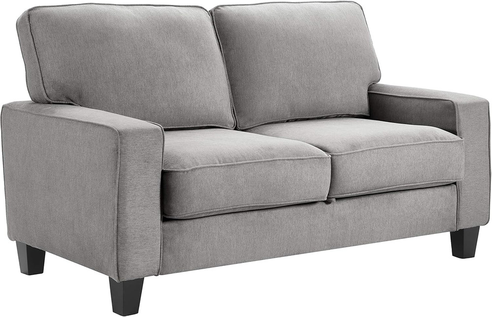 Palisades Gray Storage Loveseat - Stylish & Functional Seating Solution