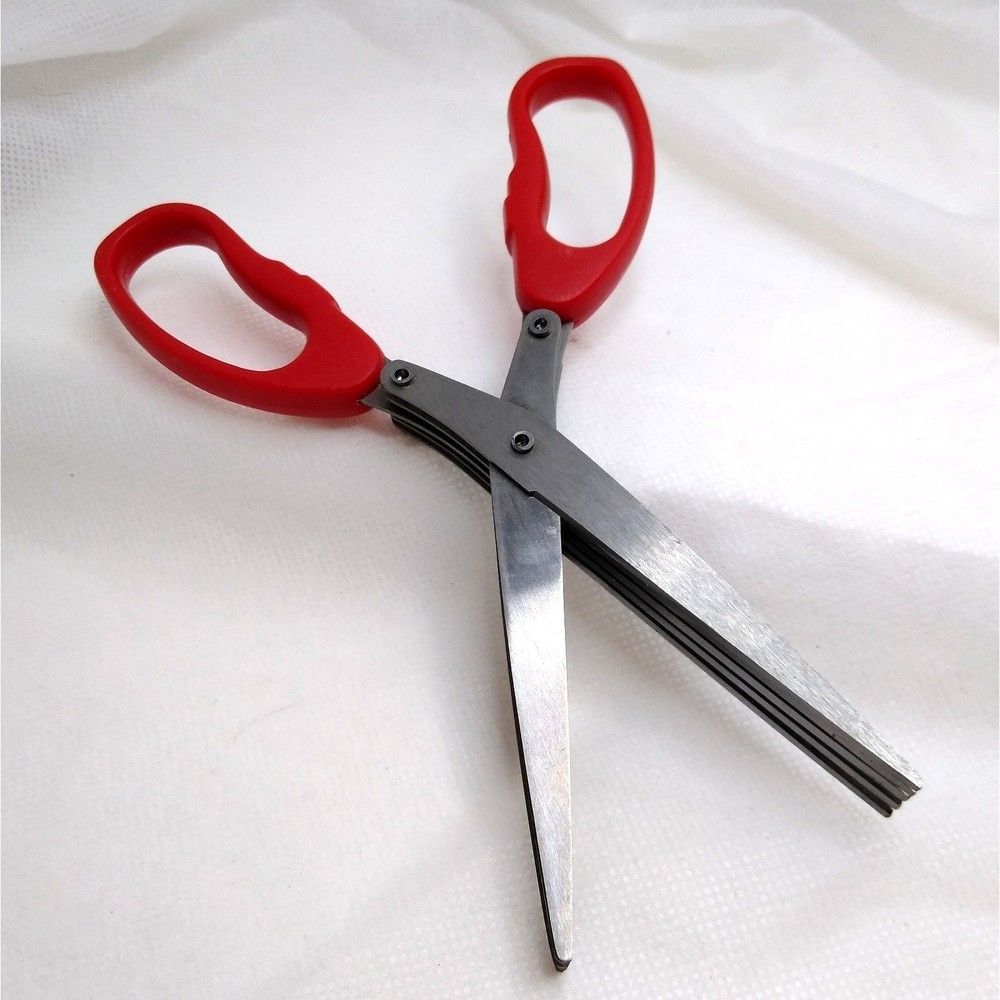 HERB SCISSORS FIVE SCISSORS IN ONE ten blades NO PACKAGE