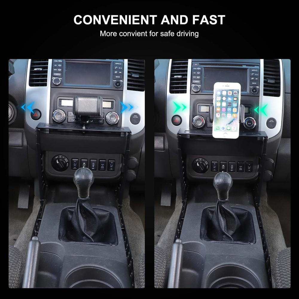 Multi-Functiona Central Dash Phone Holder Mount Stand For Nissan Frontier 09-17