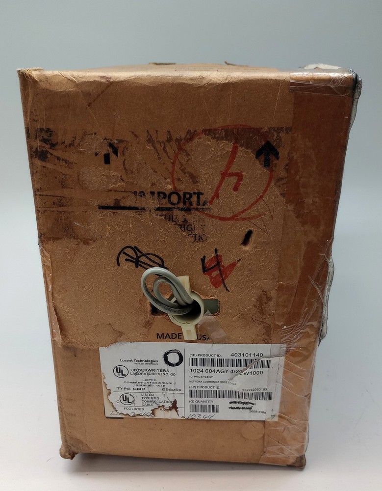 Lucent Technologies 1024 004AGY 4/24 W1000 Network Communication Cable App 800ft