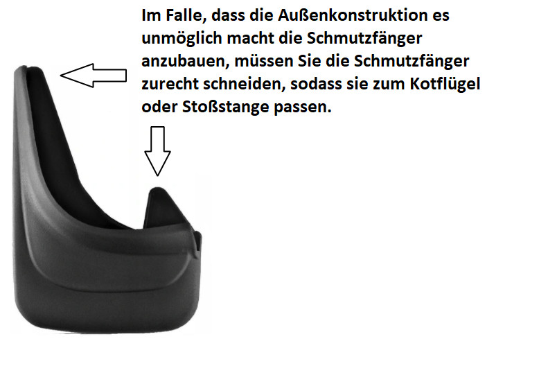 4x Mud Flaps Front+Rear Left+Right for BMW 7 E65 Saloon