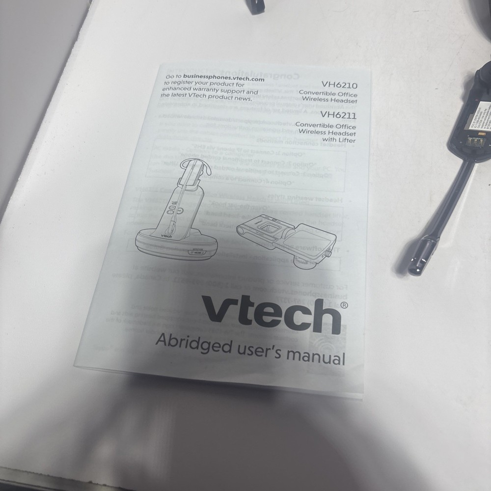 VTech VH6210 Convertible Office Wireless Headset OPEN BOX