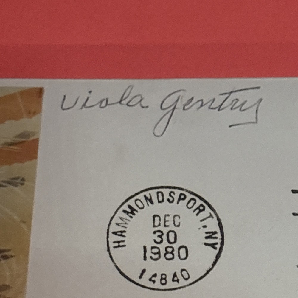 Aviator Viola Gentry Signed Envelope