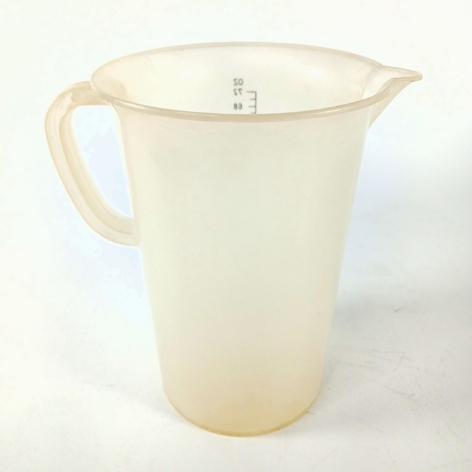 2 Ltr VITRI Heavy Duty Plastic Darkroom Beaker/Pitcher Germany 8" Tall