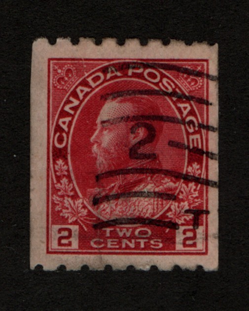 Canada  Scott 124  Two Cent  Coil  Used