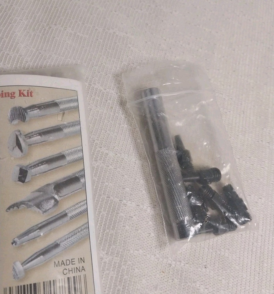 Tandy Leather 6-Piece Basic Stamping Set With Instructions #8170-99