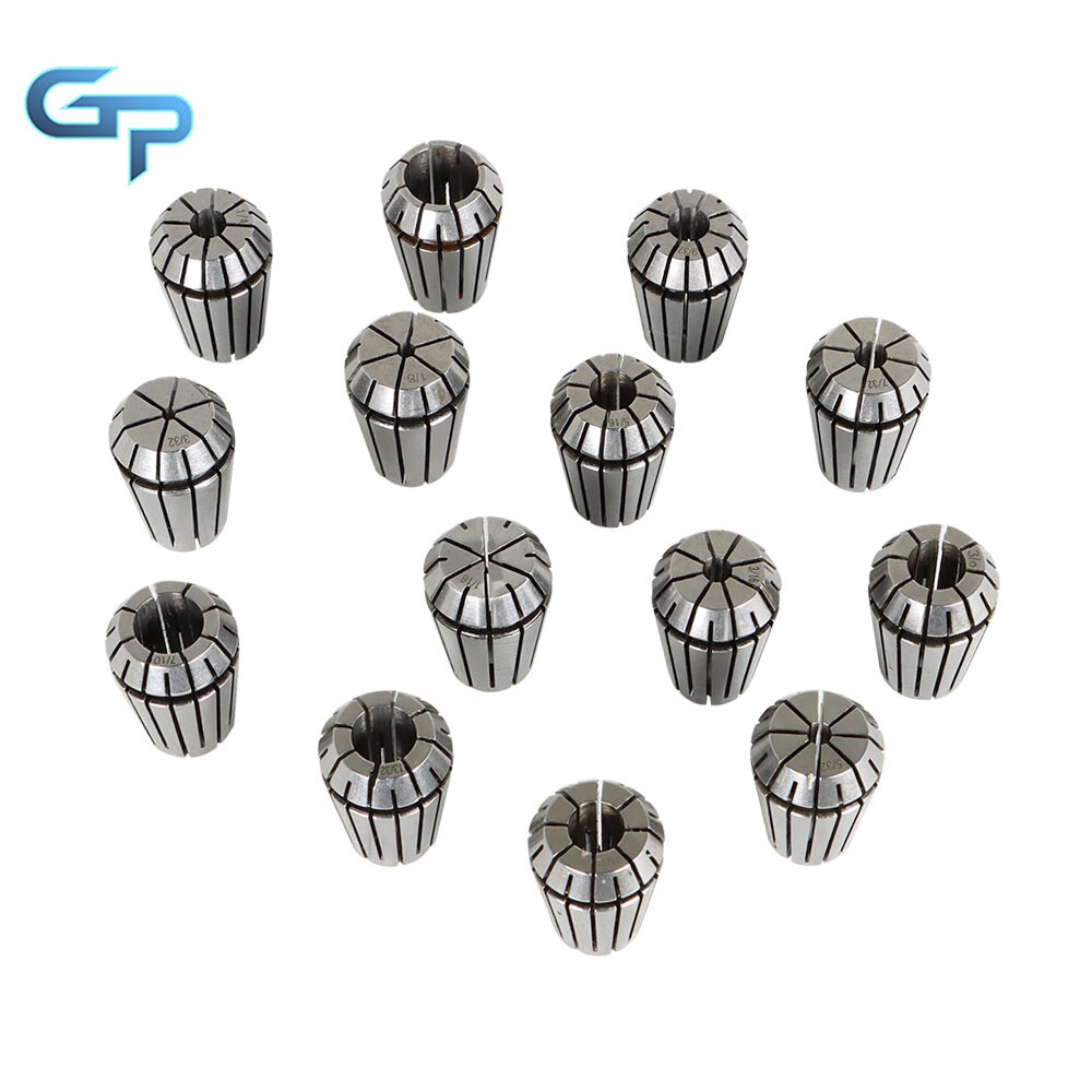14Pcs ER20 1/16"-1/2" Spring Collet Set for CNC Milling Lathe Tool Workholding