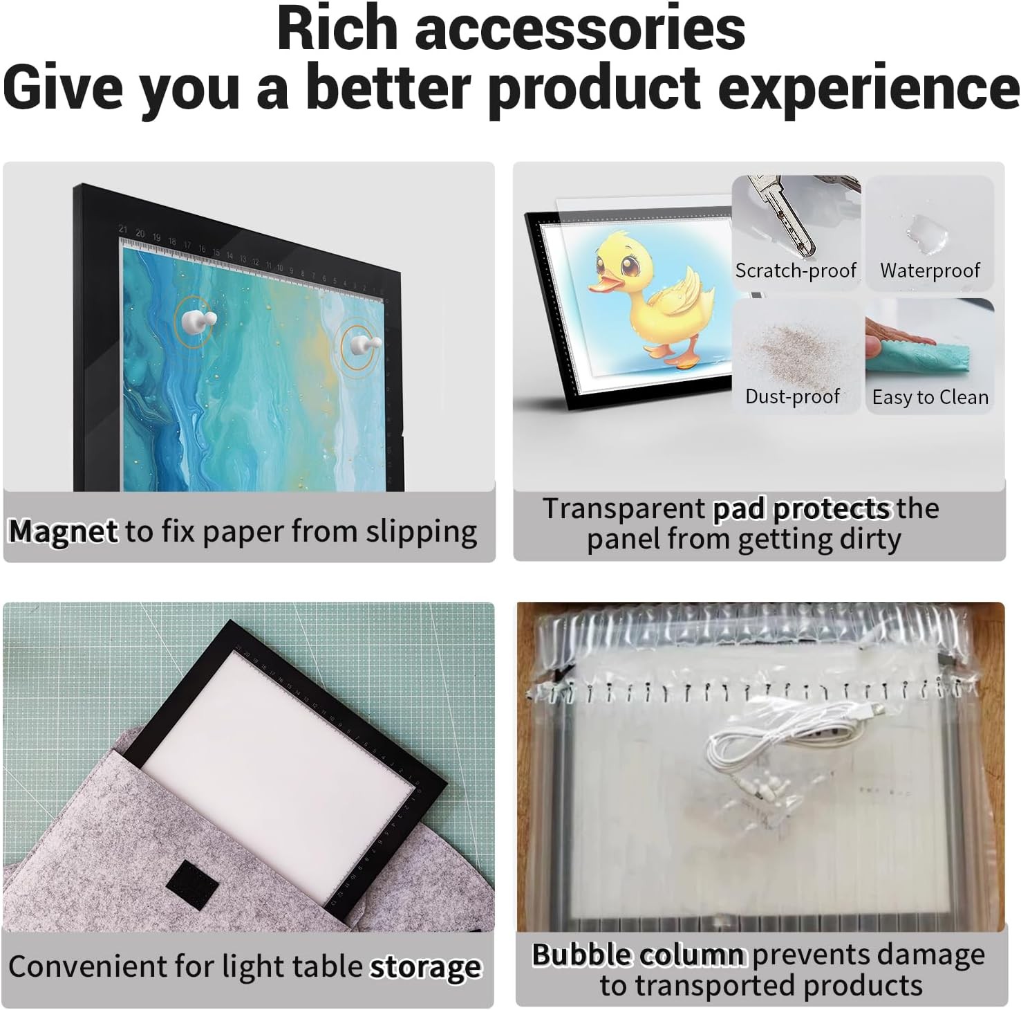 ColorWeaveArt A2 LED Light Pad for Diamond Painting – Tracing Light Box with 1