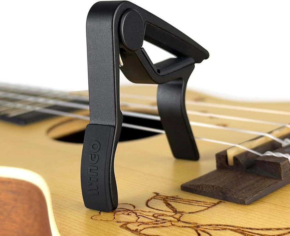 Pro Ukulele Capo for All Sizes, Quick-Release, Black