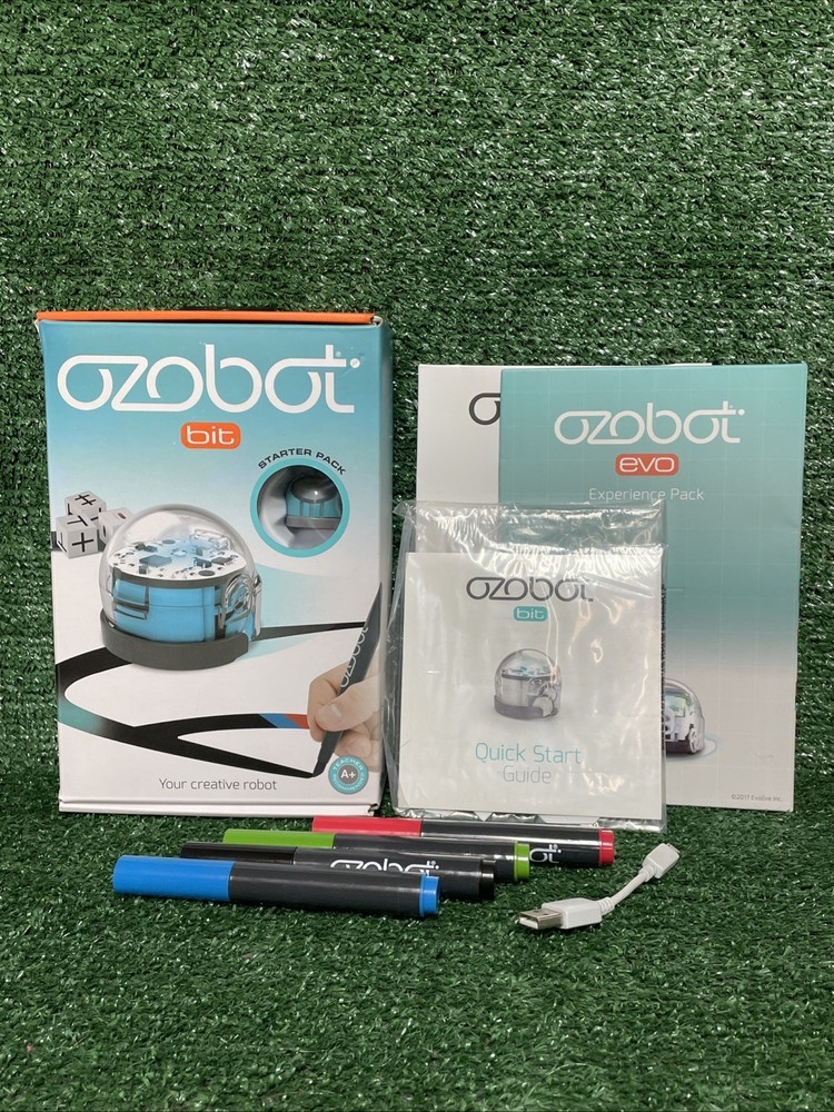 Ozobot OZO-040201-03 Bit Starter Pack Programmable Robot Toy - Blue