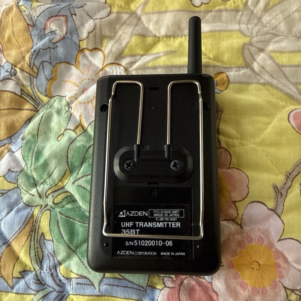 Azden 35BT UHF wireless mic transmitter